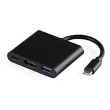  Adaptador 3 Em 1 Usb-c Pc Mac Tablet E Celular Com Hdmi