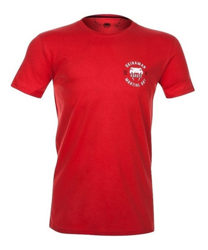 Camiseta Venum Okinawa Red Karatê Academia Arte Marcial Mma