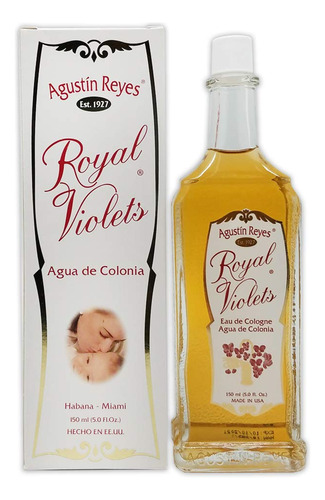 Agua De Colonia De Agustin Reyes, Botella De Vidrio, 5oz De