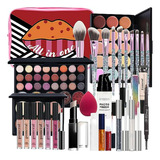 Kit De Maquillaje Completo Para Mujeres: Sombras, Delineador