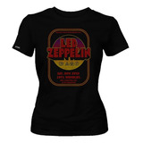 Camiseta Led Zeppelin Banda Rock Metal Dama Mujer Dbo