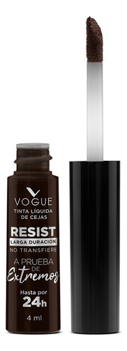  Vogue Resist Larga Duración Tinta De Cejas Liquido Color Café 4ml