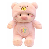 Peluche Cerdito Pijama Rosa 40 Cm