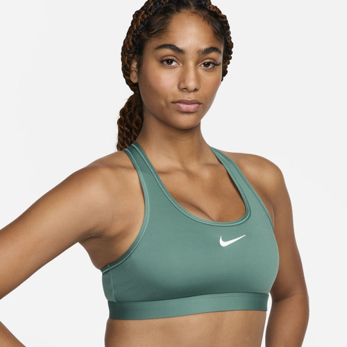 Bra Deportivo Mujer Nike Swoosh Media Sujeción Verde