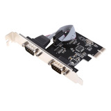 Tarjeta Pci Express 1x 2 Puertos Serial Db9 Rs232 Windows 10