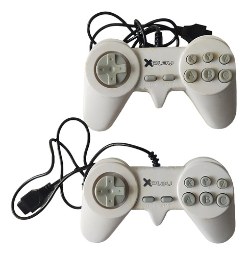 Par De Controles Do X-play Vintage E Polystation 