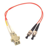 Cable Adaptador De Fibra Óptica Lc (hembra) A St (macho) Mul