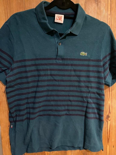 Remera Chomba Polo Piqué Lacoste Live Hombre - Talle S