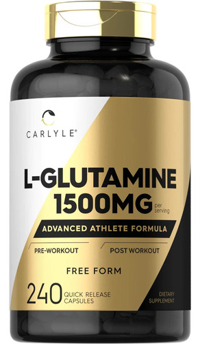 Carlyle  L-glutamina 1500mg 240 Quick Release Caps