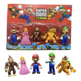 Kit 5 Bonecos Filme Super Mario Bros Luigi Browse Cartelado