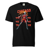 Polera Unisex Chicago Bulls Nba  Esqueleto Algodon Estampado