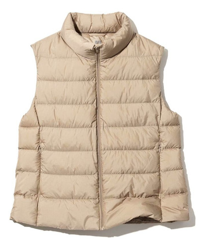 Chaleco Uniqlo Ultra Light Down Vest Mujer Beige Original