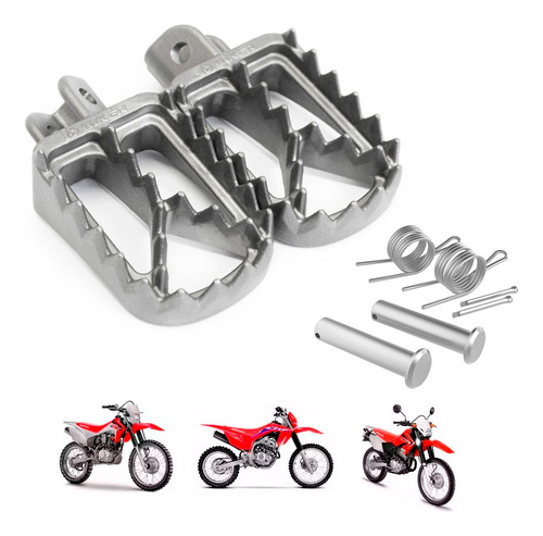 Pedaleira Biker Inox Crf 230/250 Tornado Xre300 + Pino Molas