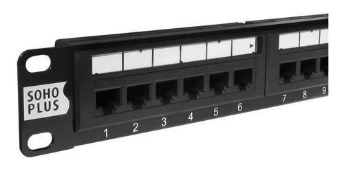 Patch Panel Para Cabos Cat6 Datacenter 24portas Soho Plus