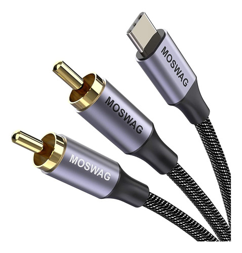 Cable Moswag Usb Tipo C A 2 Rca