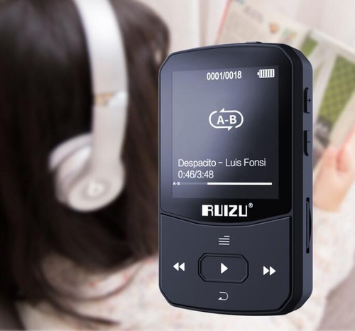 Clip Mp3 Player Con Soporte Bluetooth 5.0 Hasta 128 Gb