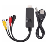 Para Hdmi A Av Rca 1080p Hd Convertidor Adaptador Cable Mach