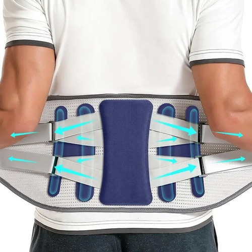 Cinturón Lumbar Para Hombre Con 4 Soportes Soporte Inferior
