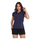 Blusa Camisa Blusinha Feminina Social Chique Bolinha E Lisa 