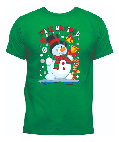 Camisetas Navidad Muñeco De Nieve Feliz Adulto Niño
