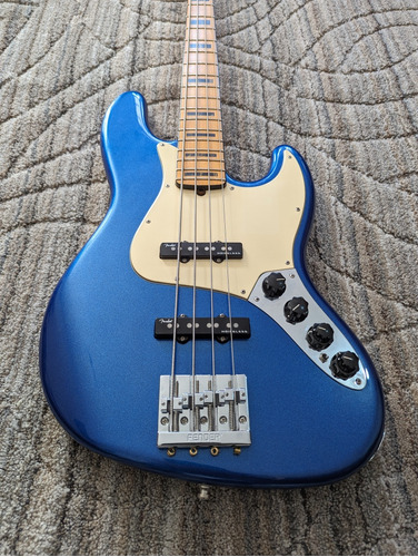 Bajo Eléctrico Fender Ultra Cobra Blue Jazz Bass Usa A Msi