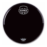 Parche Con Logo Mapex Remo 22 Powerstroke Negro 0318-622bb-mpn