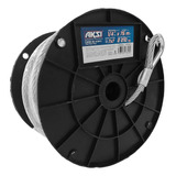 Cable De Acero 7x7 Galvanizado Aksi 130505 6.35 Mm X 75m