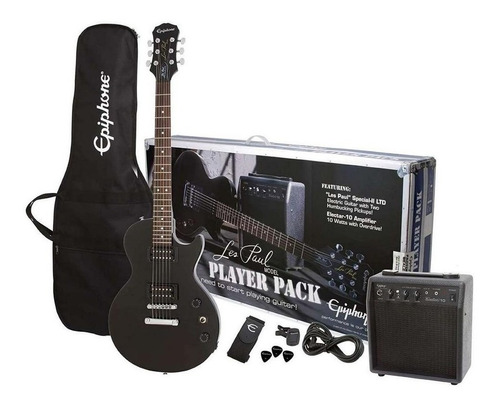 EpiPhone Les Paul Pack Ebo Guitarra Eléctrica Amplificador