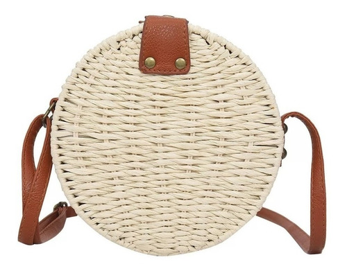 Bolsinha Bolsa Palha Forrada Circle Bag Blogueira Da Moda 