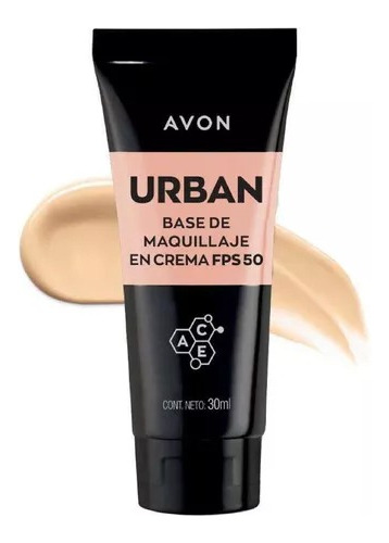 Avon Urban Base De Maquillaje En Crema Fps 50 Cont 30 Ml