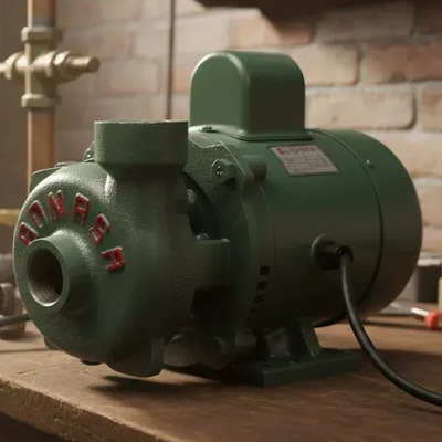 Bomba De Agua Eléctrica Monofásica Bonasa Bon50 1\u002F2hp Color Verde Fase Eléctrica Monofásico | Meses sin interés