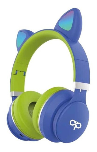 Audifono Bluetooth Orejas De Gato Audiopro Ap02049bl Azul