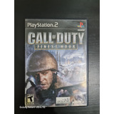 Jogo Call Of Duty ( Finest Hour ) Ps2 Com Manual - Original