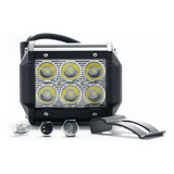 Faro Led Auxiliar 18w 6 Led Auto Cuatri Moto Off Road