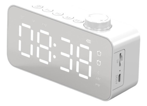 Radio Reloj Bluetooth Con Altavoz