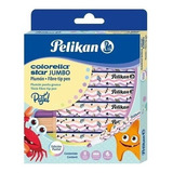 Estuche Pelikan Plumon Colorella Jumbo Pastel X8 Piezas 