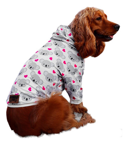 Ropa Para Mascotas-saco-buzo-hoodie-estampado-talla 2xl