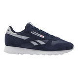 Tenis Hombre Reebok Leather -  Azul-blanco        