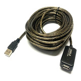 5 Cabo Extensor Usb Com Amplificador 10m - 10 Metros