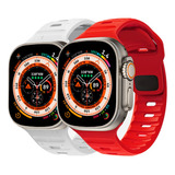 Correa Silicon Sport Compatible Con Apple Watch Ultra 2pcs