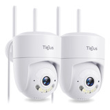 Tiejus Camara De Seguridad Wifi 5g/2.4g Para Exteriores, Gra