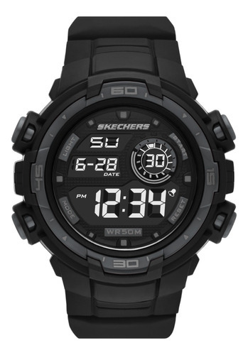 Reloj Hombre Skechers Burbank Pol2 Color De La Correa Negro