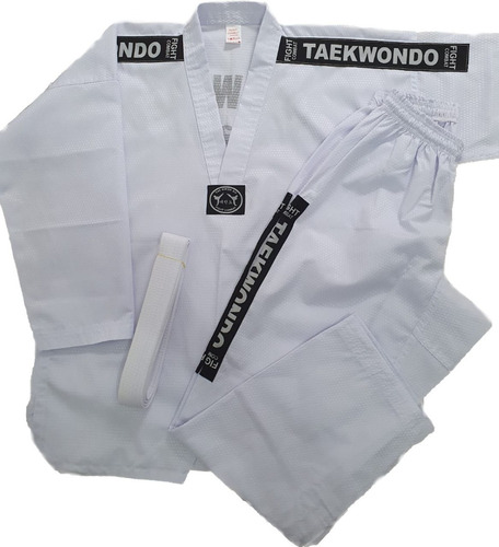 Dobok Taekwondo Pró-olimpic + Faixa Branca 