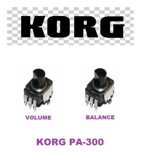 Volume E Balance P/ Teclado Korg Pa300 Pçs Novas Originais
