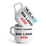 Xícara Para Café Personalizada Com Sua Marca Logo Sem Pires