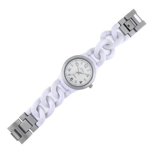 Reloj Montreal Mujer Ml720 Malla De Eslabones Plásticos