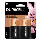 2 Pilhas Duracell Alcalina D Grande Mn1300b2