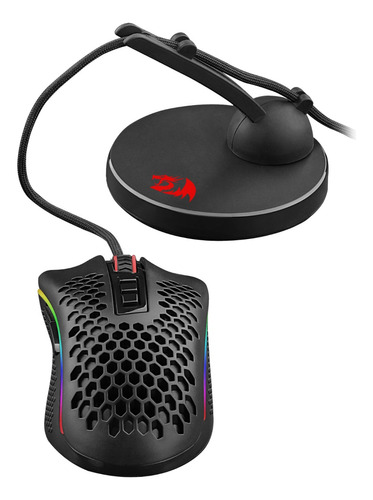 Mouse Bungee Suporte Para Cabo De Mouse Gamer Preto Redragon