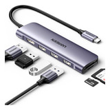 Hub Usb-c 6 En 1 Ugreen Adaptador Hdmi 4k Lector Memoria