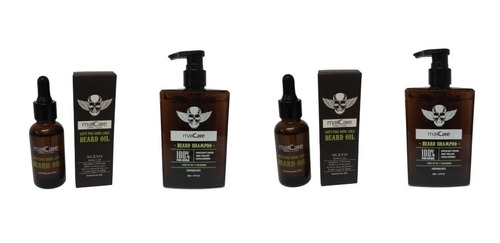 Kit Locion Crecimiento Barba, Aceite Y Shampoo, Barberia